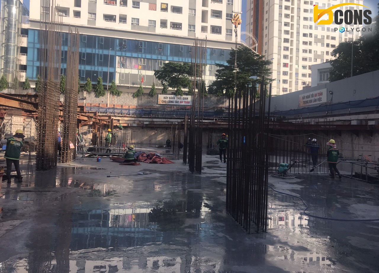 tiến độ thi công bcons polygon