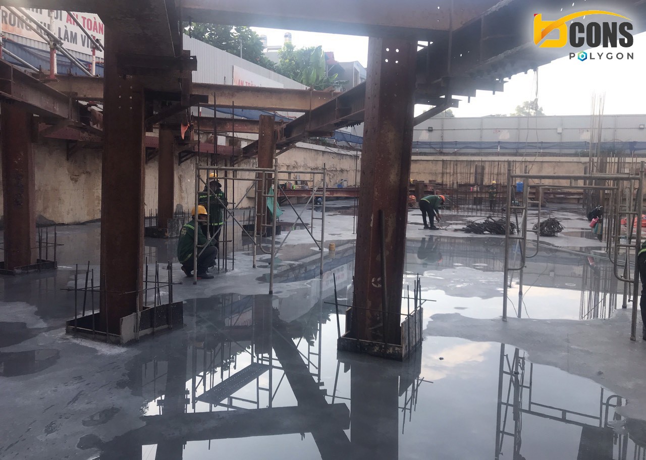 tiến độ thi công bcons polygon