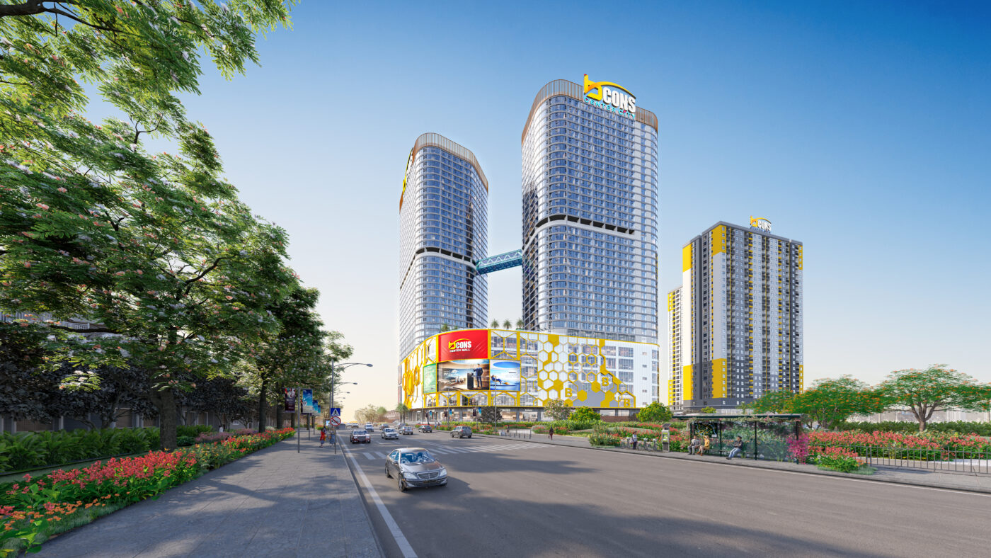 Phối cảnh tổng thể căn hộ Bcons Center City Đông Hòa TP.HCM